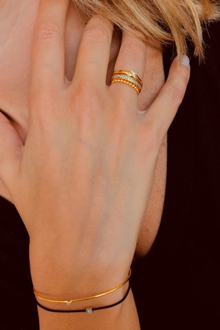 Bague Argent plaqué or jaune