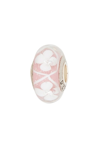 3 beads  Argent et verre de Murano