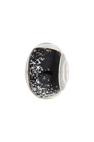 3 beads  Argent et verre de Murano