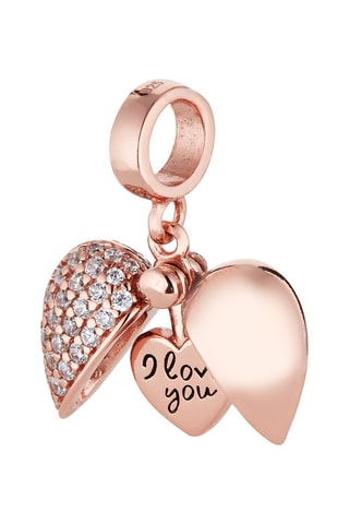 Charm pendant Argent plaqué or rose