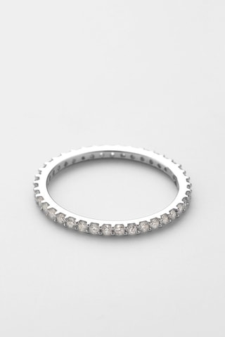 Alliance Tour complet lumineux Or blanc et diamants