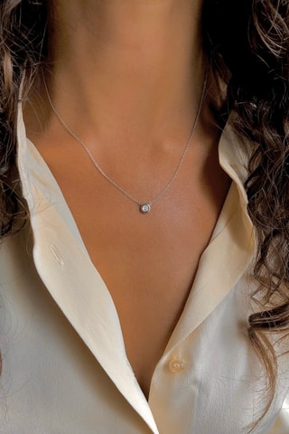 Collier Argent et diamants