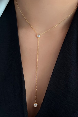Collier - Argent plaqué or jaune