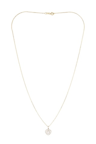 Pendentif Coeurs arabesque Or jaune