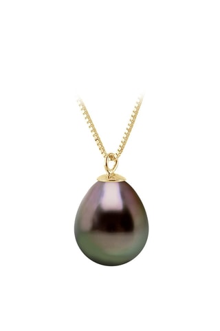 Collier - Or jaune et perle de culture de Tahiti