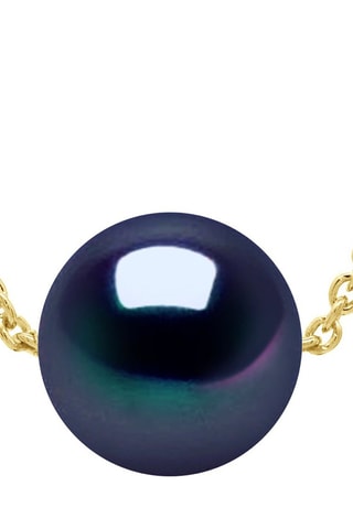 Collier - Argent plaqué or jaune et perle d'eau douce
