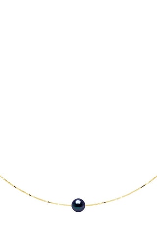 Collier - Argent plaqué or jaune et perle d'eau douce