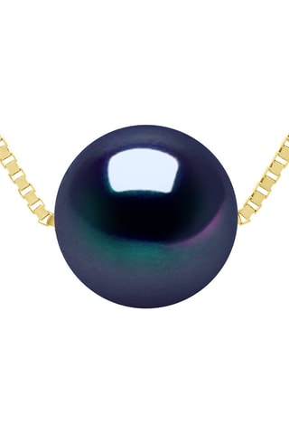 Collier - Argent plaqué or jaune et perle d'eau douce