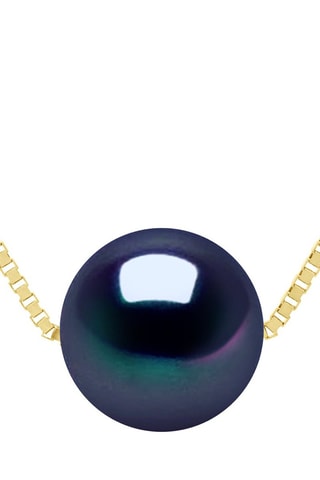 Collier - Argent plaqué or jaune et perle d'eau douce