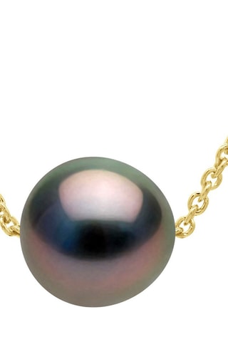 Collier - Argent plaqué or jaune et perle d'eau douce