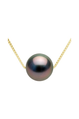 Collier - Argent plaqué or jaune et perle d'eau douce