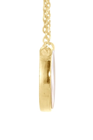 Collier Argent doré à l'or jaune et nacre