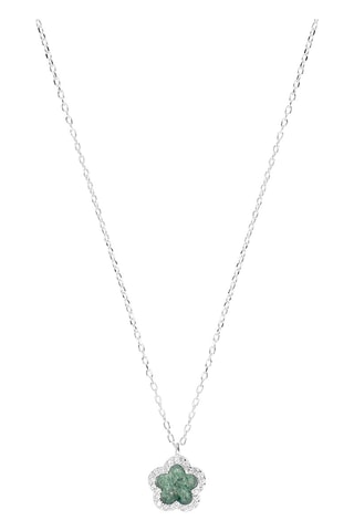 Collier - Argent et aventurines
