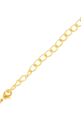 Collier - Plaqué or jaune et amazonite