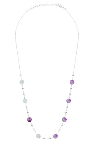 Collier - Argent et fluorites