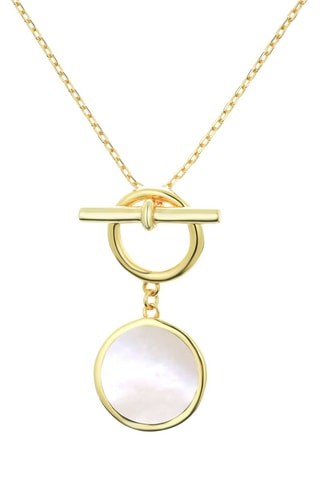 Collier doré à l'or fin jaune Nacre
