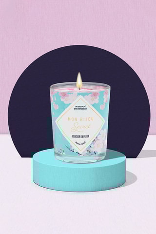 Bougie parfumée et collier Cerisier en fleur