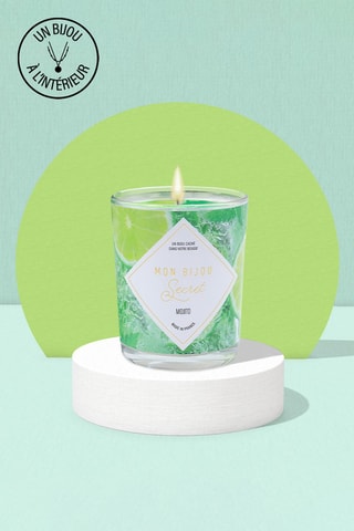 Bougie parfumée et collier  Mojito