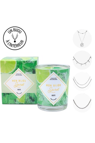 Bougie parfumée et collier  Mojito
