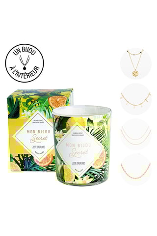 Bougie parfumée et collier Zeste d'agrumes