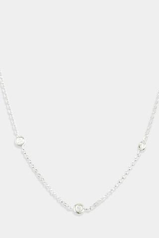 Collier Sunshine Or blanc et diamants