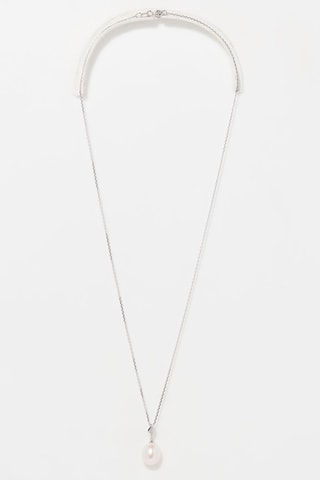 Pendentif Perla - Or blanc, diamants et perle de culture
