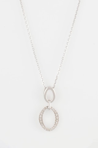 Pendentif Loretta Or blanc et diamants