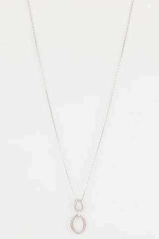 Pendentif Loretta Or blanc et diamants