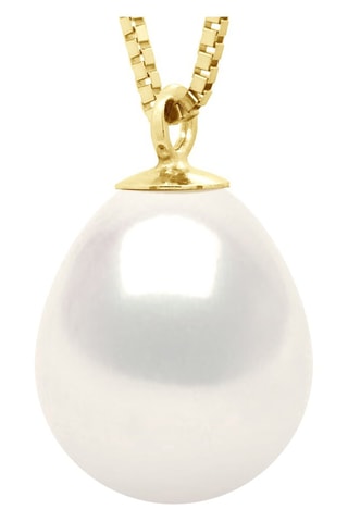 Pendentif - Argent plaqué or jaune et perle d'eau douce