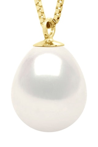 Pendentif - Argent plaqué or jaune et perle d'eau douce