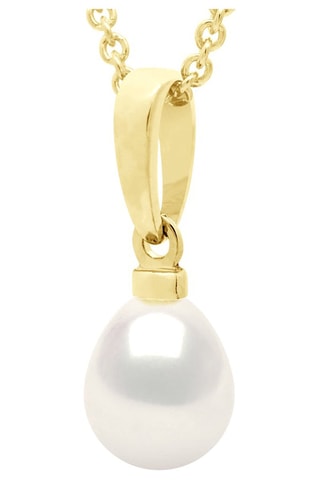 Pendentif - Argent plaqué or jaune et perle d'eau douce