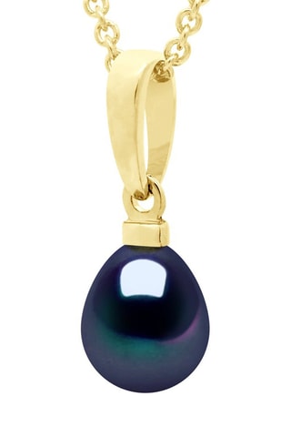 Pendentif - Argent plaqué or jaune et perle d'eau douce