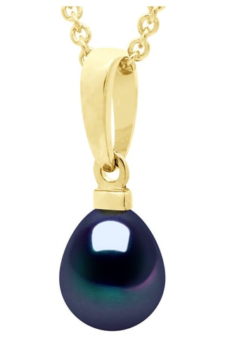 Pendentif - Argent plaqué or jaune et perle d'eau douce