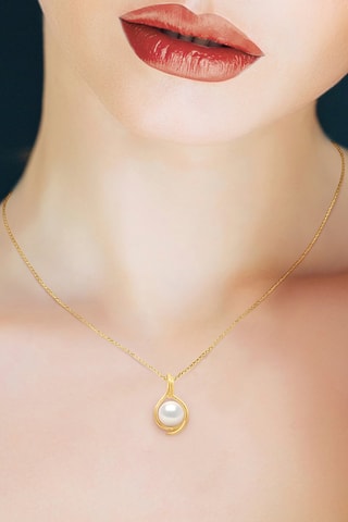 Pendentif - Or jaune et perle de culture d'eau douce