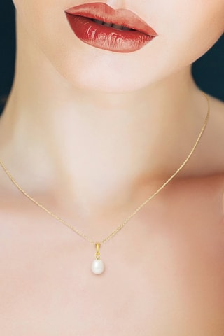 Pendentif - Or jaune et perle de culture d'eau douce