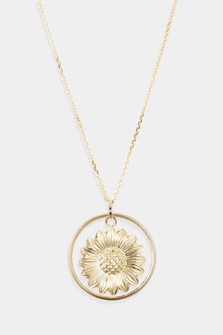 Pendentif Golden Flower Or jaune