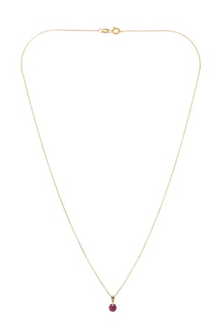 Pendentif Puce  Or jaune et rubis