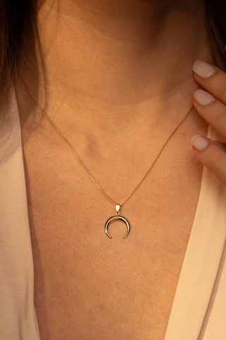 Pendentif Demi lune Or jaune