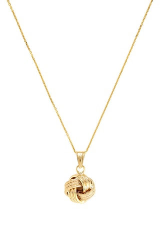 Pendentif Nœud Torsadé Or jaune