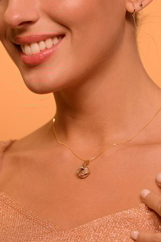 Pendentif Nœud Torsadé Or jaune