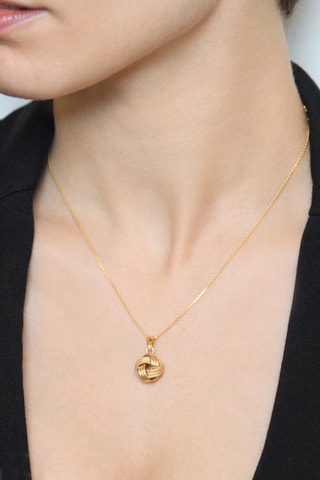 Pendentif Nœud Torsadé Or jaune
