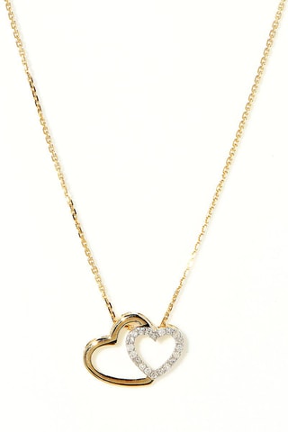 Pendentif Two Ever Or jaune et diamants