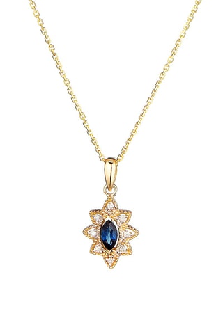 Pendentif Solona Or jaune, saphirs et diamants