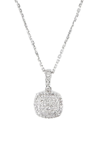 Pendentif The one Or blanc et diamants