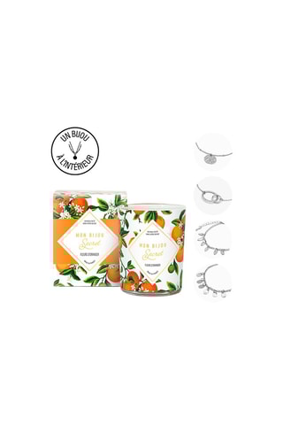Bougie et bijou secret - Fleur d'oranger