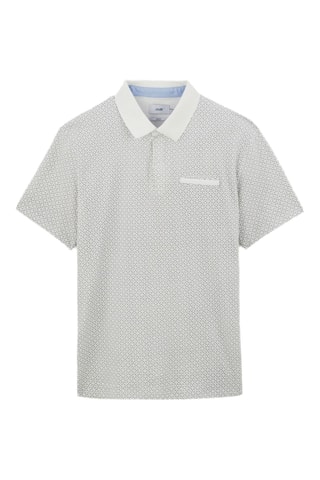 $Polo regular en coton biologique - Blanc