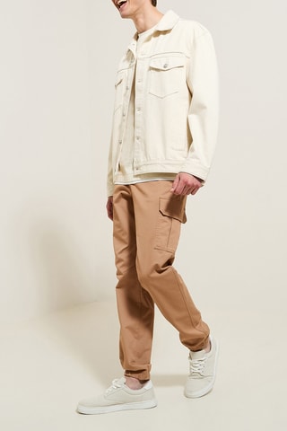 $T-shirt relaxed - Ecru chiné