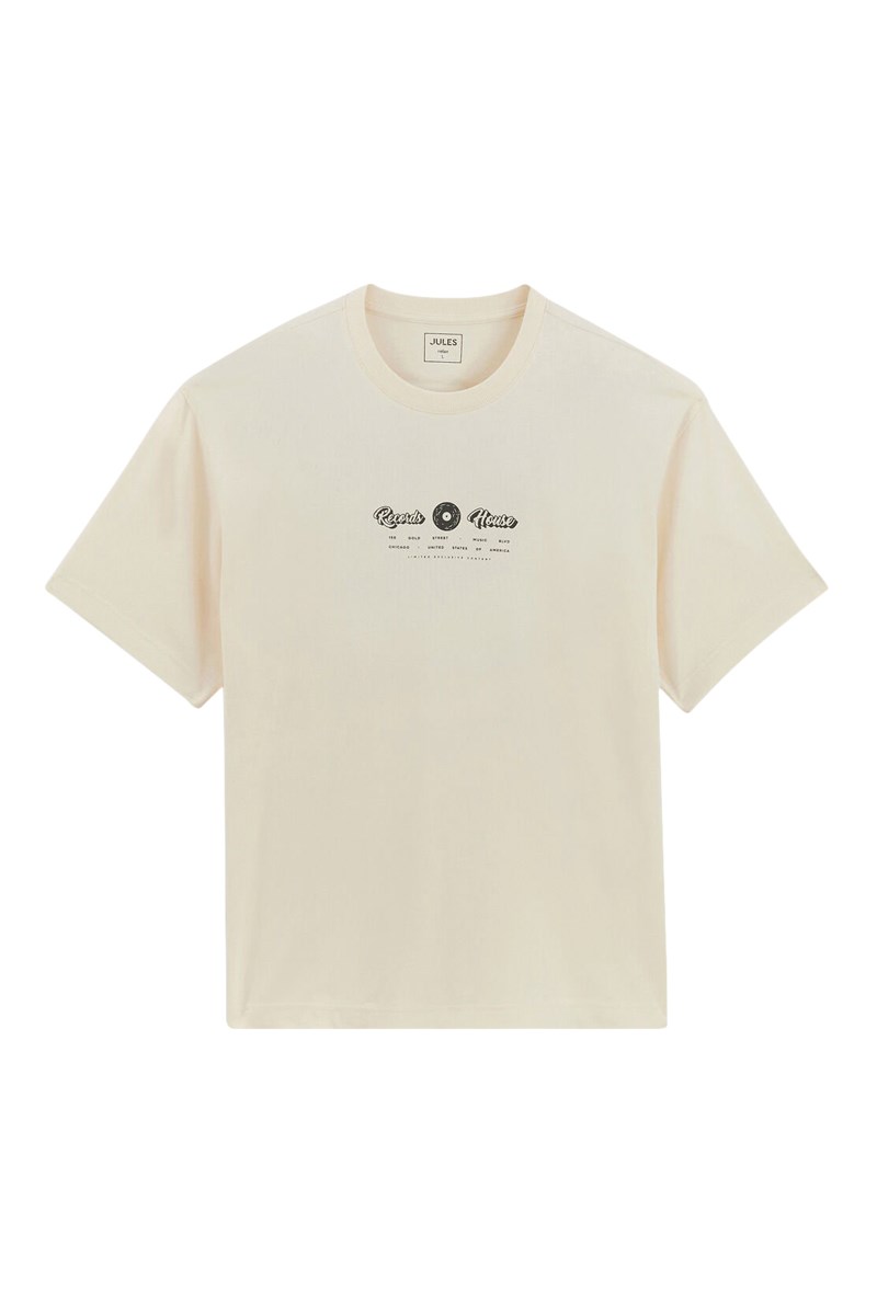 $T-shirt en coton biologique - Beige