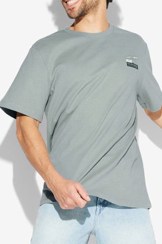 $T-shirt en coton biologique - Gris