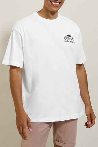 $T-shirt relaxed - Blanc